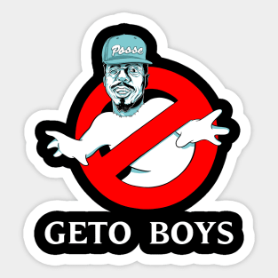 Geto Busters Black tee Sticker